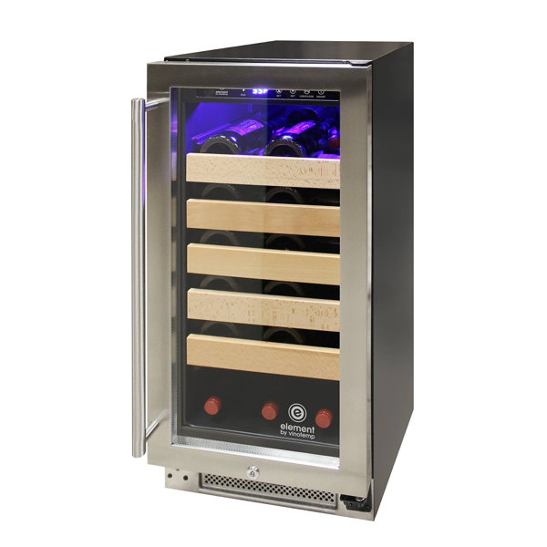 Vinotemp 33 Bottle Connoisseur Single Zone Convertible Wine Cooler